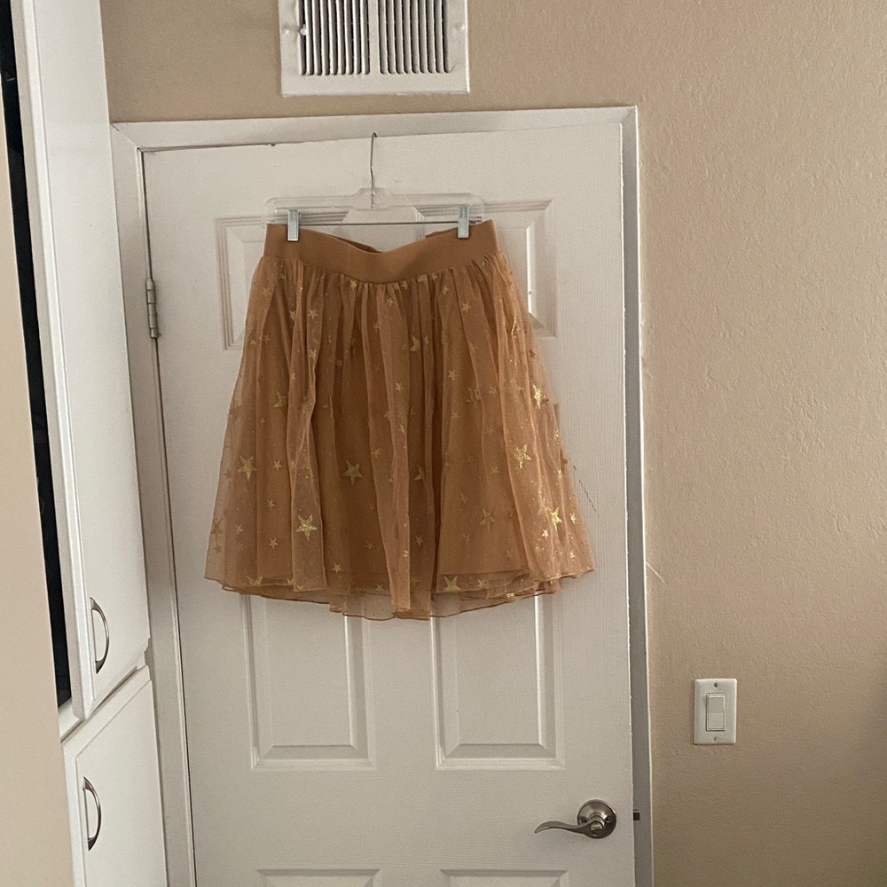 NWT Torrid Tan Starry Mini Skirt
